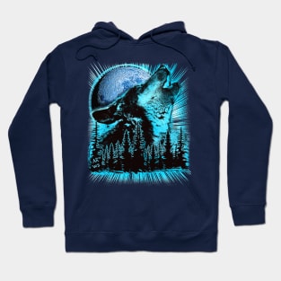 Howling wolf Hoodie